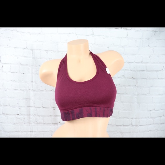 VS Pink Wireless Halter Neck Cool & Comfy Bra - Picture 4 of 8